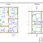 Архитектурный проект каркасного дачного дома - лист мебелировки
